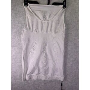 ODOLAND Men's Body Shaper Slimming Tummy Vest Compression Shirt Tank White XXL